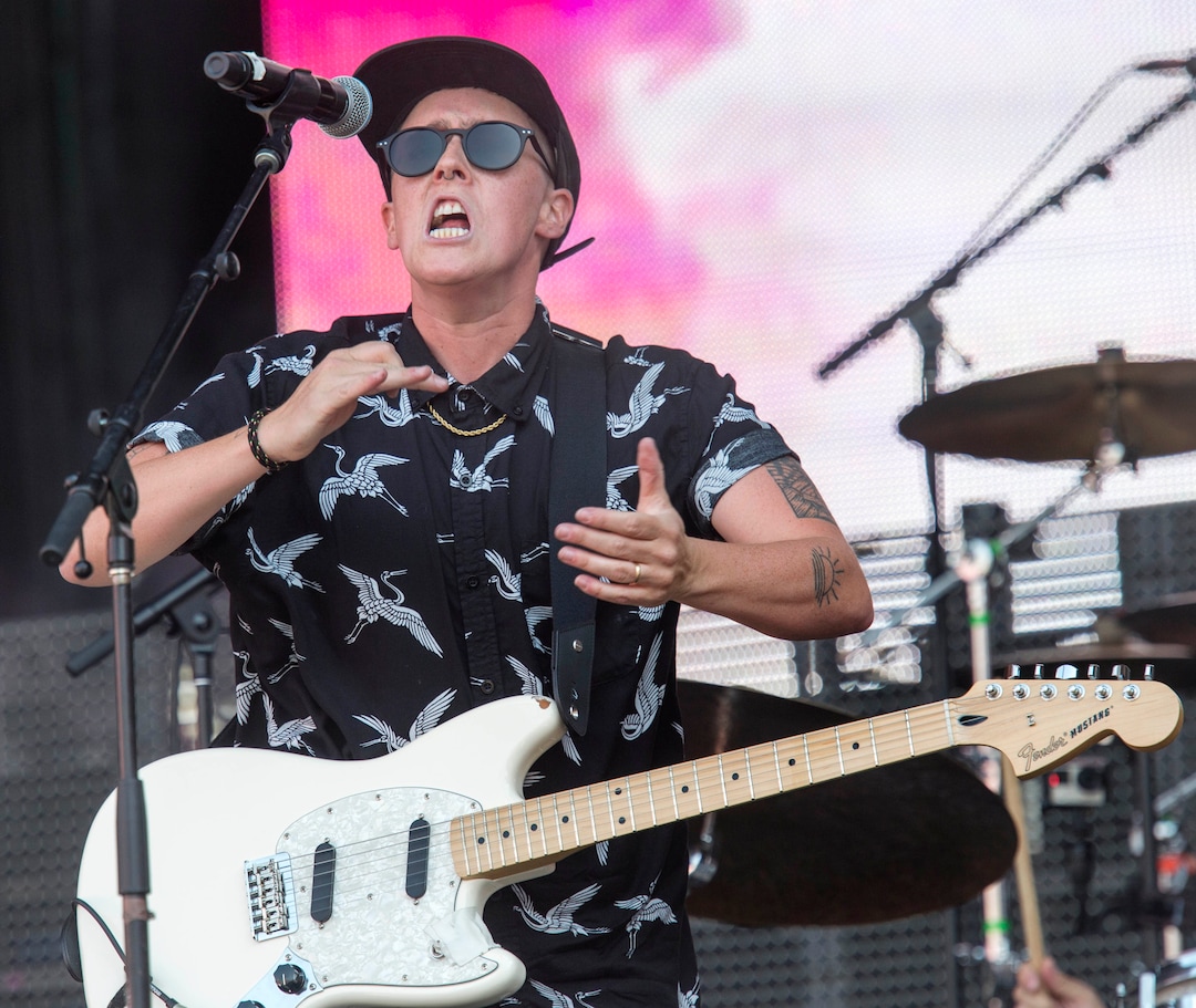 (Rick Egan  |  The Salt Lake Tribune)     A.W. performs at the Loveloud Festival at Rice-Eccles Stadium, Saturday, July 28, 2018.
