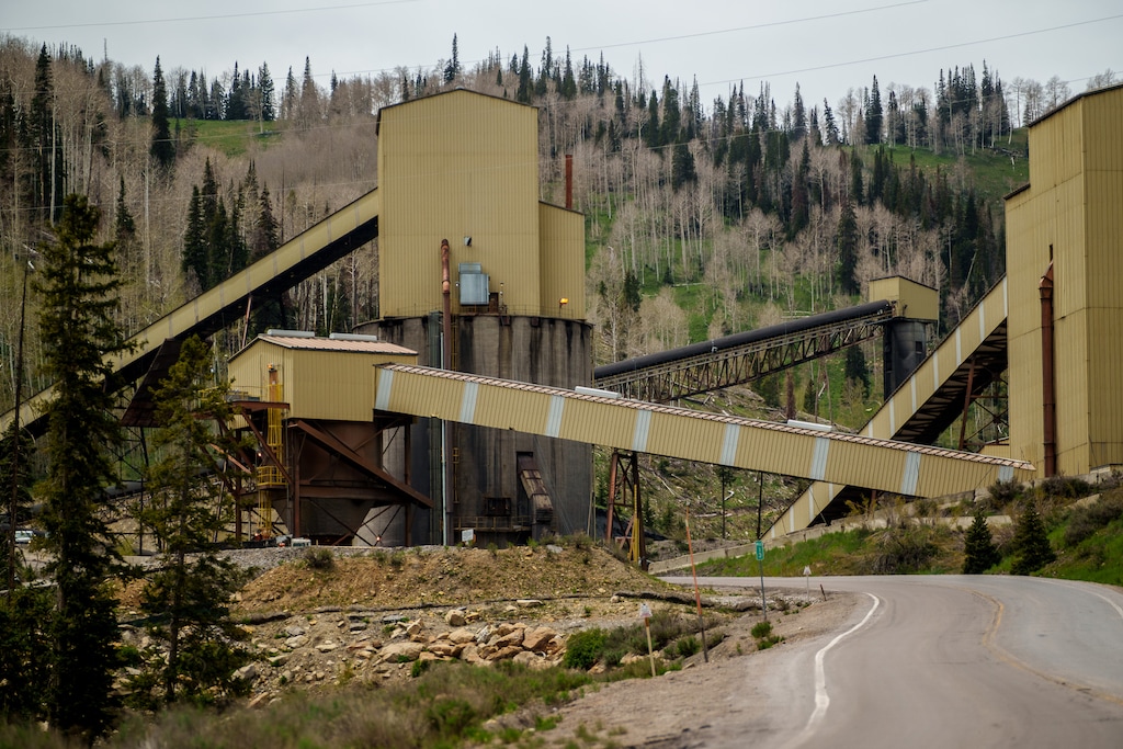 (Trent Nelson | The Salt Lake Tribune) The Skyline coal mine on Saturday, June 4, 2022. Wolverine Fuels LLC, which owns the Skyline coal mine, reopened the Fossil Rock coal mine in September. Now, the Utah Inland Port Authority is considering funding it.