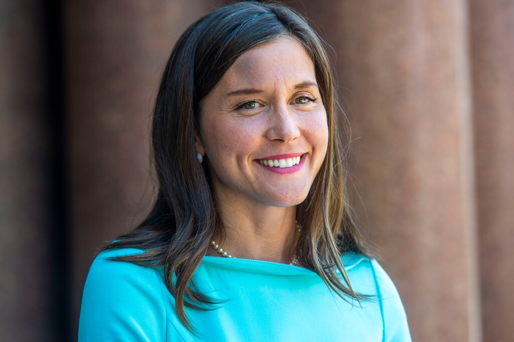 (Rick Egan  |  The Salt Lake Tribune)     Salt Lake City mayoral candidate Erin Mendenhall talks about next stage of her campaign, after finishing with the most votes in the unofficial tally from Tuesday's primary. Wednesday, Aug. 14, 2019.