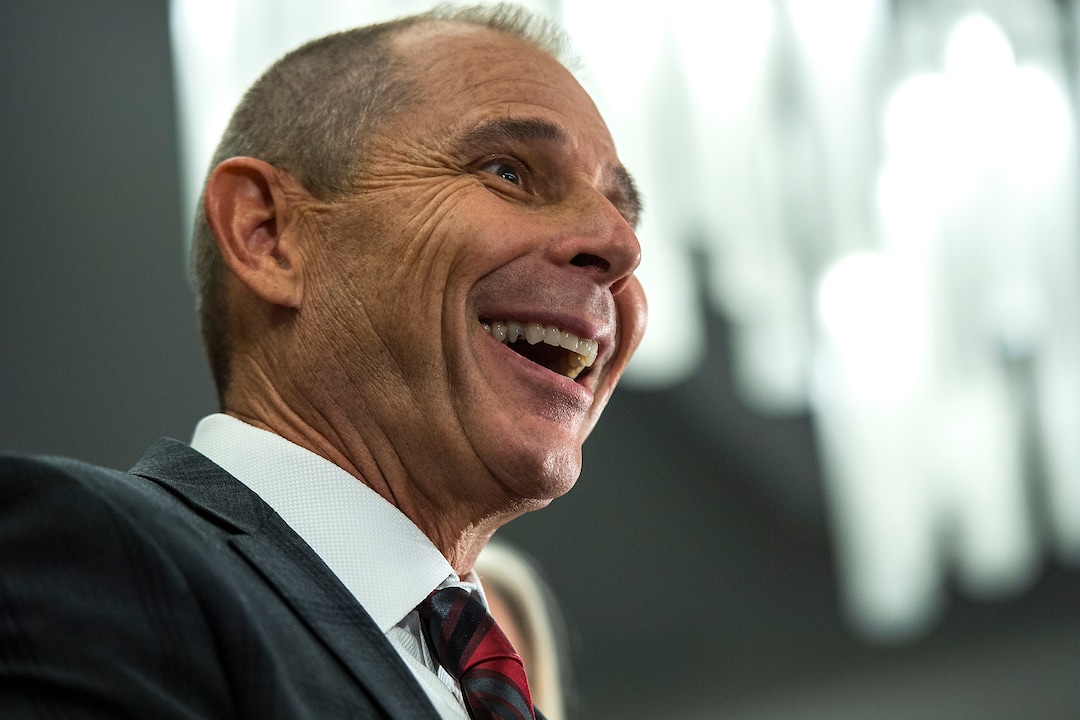 (Chris Detrick  |  The Salt Lake Tribune)  Provo Mayor John Curtis celebrates during his election night party at the Provo Marriott Hotel & Conference Center Tuesday, August 15, 2017. 