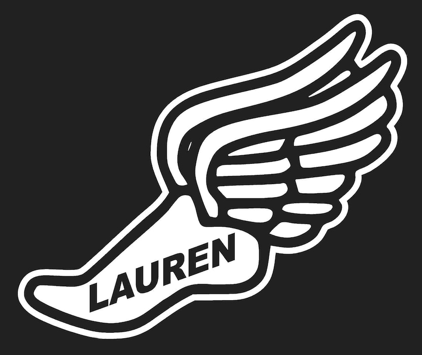Photo courtesy of Utah athletics. Lauren McCluskey winged logo. The Utah football team will wear the decal on the back of their helmets for Friday's game at UCLA. | October 24, 2018.