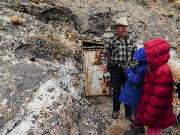 Erin Alberty  |  The Salt Lake TribuneJerald Bates speaks about Crystal Ball Cave as he begins a tour on Feb. 20, 2017 in Gandy, Utah.