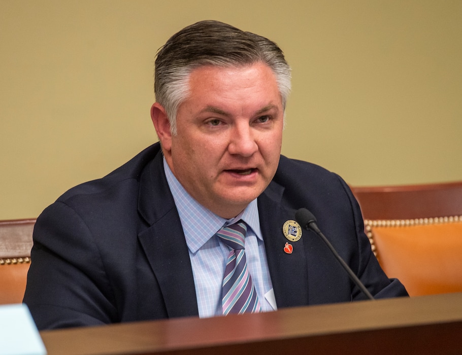 (Rick Egan  |  Tribune file photo)  Rep. John Knotwell, shown during discussion of legislation in the Feb. 13, 2019, file photo, is resigning his seat less than halfway through his 2-year term. He says his full-time job keeps him too busy and involves too much travel to devote the attention his legislative position deserves.