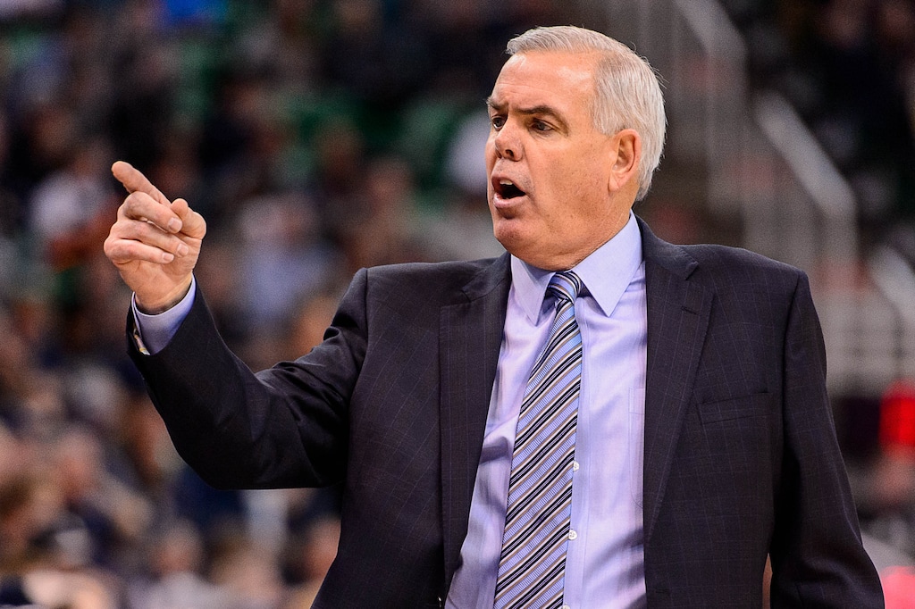 Trent Nelson  |  The Salt Lake TribuneBYU coach Dave Rose, as BYU faces Utah State, NCAA basketball in Salt Lake City, Wednesday November 30, 2016.