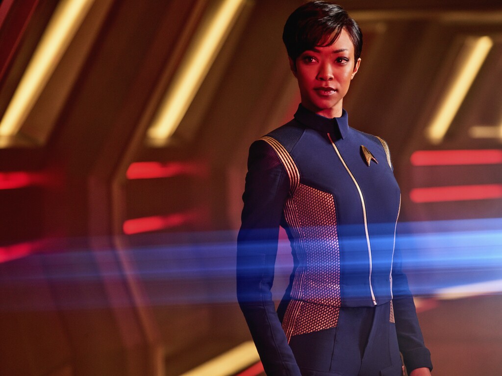 (Photo credit: James Dimmock/CBS Interactive) Sonequa Martin-Green as First Officer Michael Burnham in “Star Trek: Discovery.”