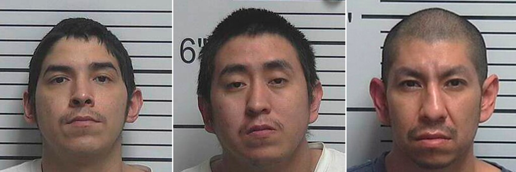 (Photos from the Uintah County Sheriff's Office via AP)  Jerry Flatlip, Randall Flatlip and Larson RonDeau.