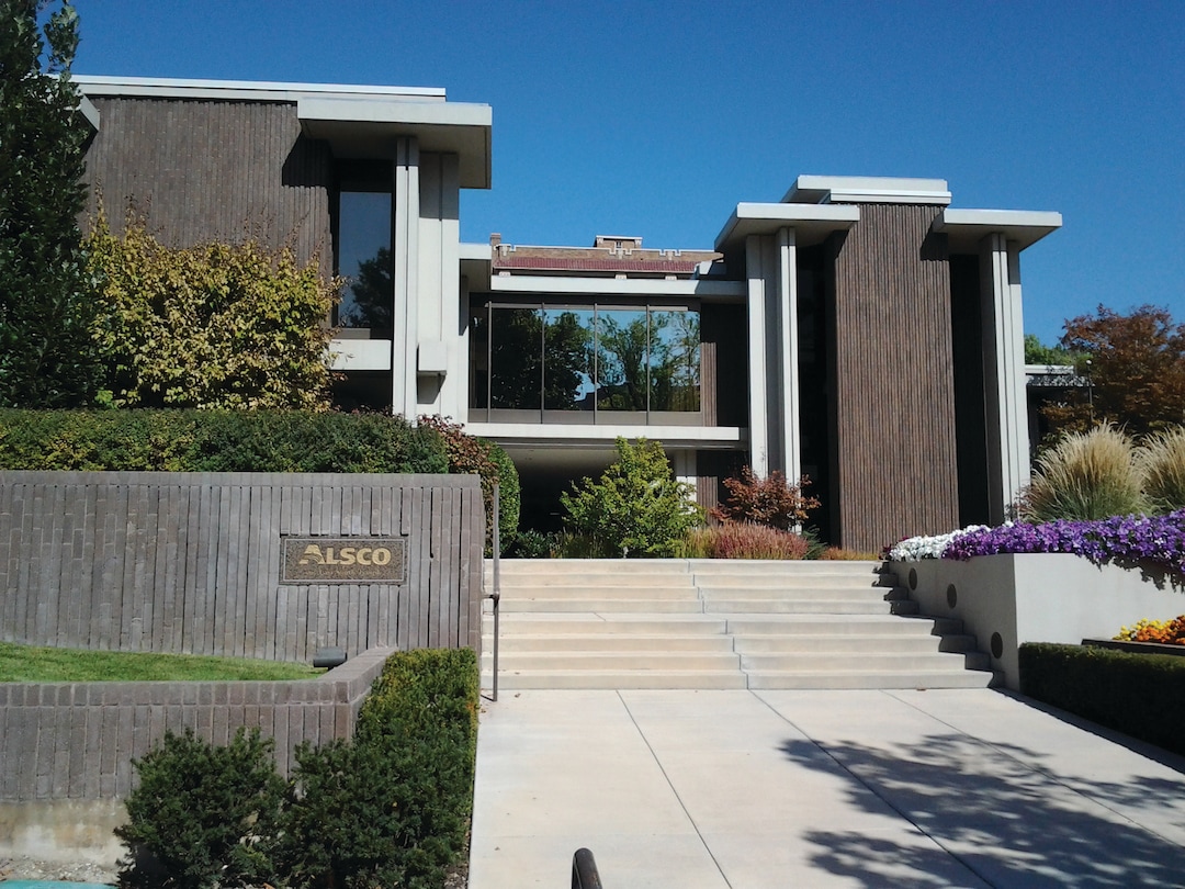 From 1967 to 2017, Alsco's main operations center was in this building at 505 E. South Temple in Salt Lake City. For eight years before that, its headquarters were in the 9th and 9th shopping district, in the retail outlet now occupied by Cahoots card and gift store.