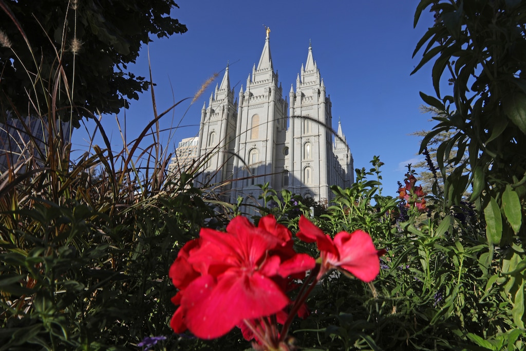 (Rick Bowmer | AP file photo)

This Oct. 4, 2019, photo, shows the Salt Lake Temple at Temple Square in Salt Lake City.