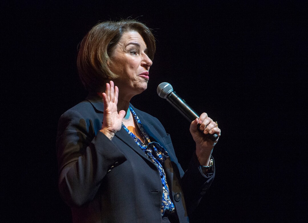 (Rick Egan  |  The Salt Lake Tribune) Amy Klobuchar speaks at a campaign rally in Salt Lake City on Monday March 2, 2020. She dropped out of the presidential race shortly after the event.