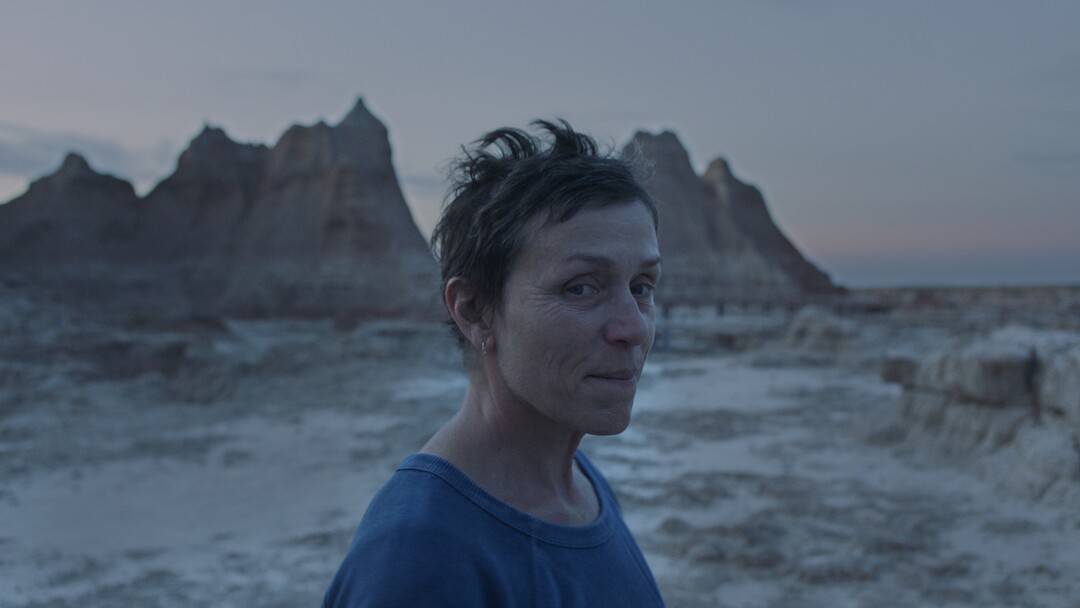 (Photo courtesy of Searchlight Pictures) Frances McDormand stars in director Chloe Zhao's drama "Nomadland."