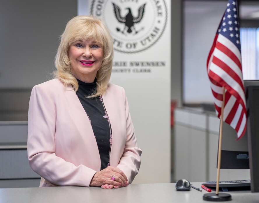 (Rick Egan | The Salt Lake Tribune) Friday, March 4, 2022.
Longtime Salt Lake County Clerk Sherrie Swensen is not seeking reelection this year.