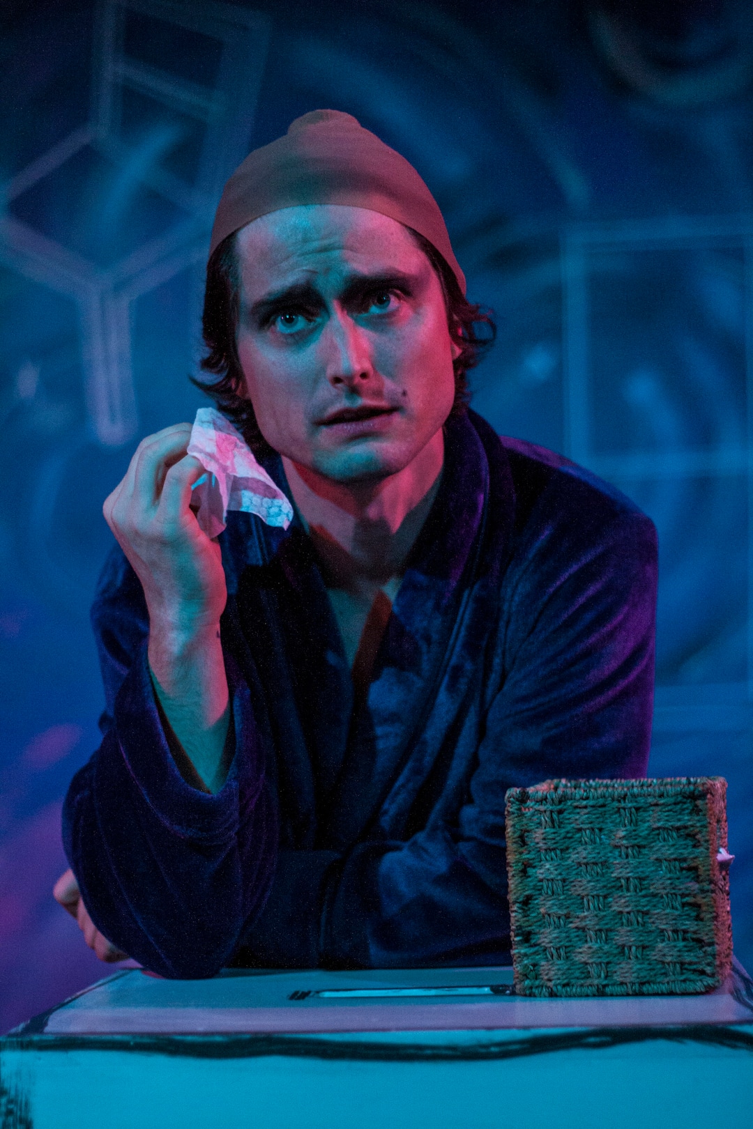 (Photo courtesy An Other Theater Company) Trevor William Newsome as Prior in An Other Theater Company's production of "Angels in America: Millennium Approaches."