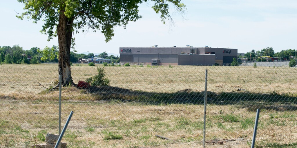 (Steve Griffin  |  The Salt Lake Tribune) After being dormant for nine years, the former Cottonwood Mall site is now being proposed for redevelopment into a largely residential complex, with housing ranging from 12-story apartment buildings to single family homes.