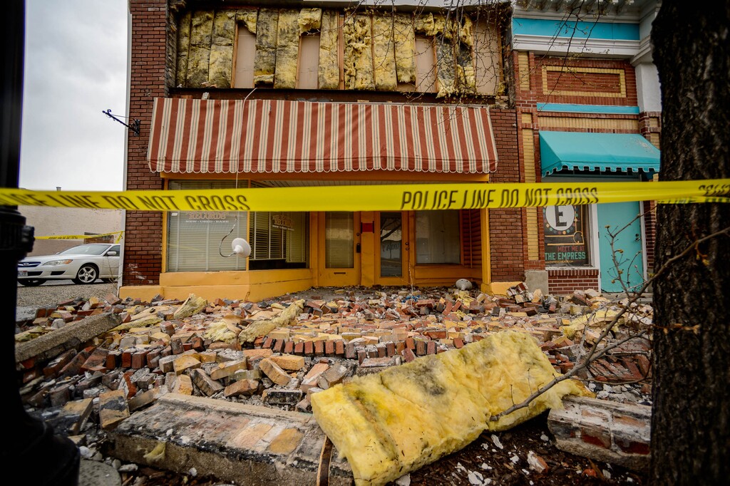 (Trent Nelson  |  The Salt Lake Tribune) Damage in Magna from the March 18, 2020, earthquake. With Utah due for a major temblor, state lawmakers have done away with the 30-year-old Utah Seismic Safety Commission.