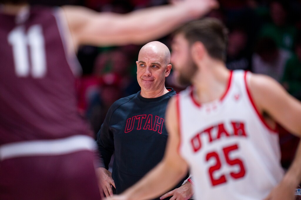 (Trent Nelson  |  The Salt Lake Tribune) Craig Smith as Utah hosts Bellarmine, NCAA basketball in Salt Lake City on Wednesday, Dec. 20, 2023.