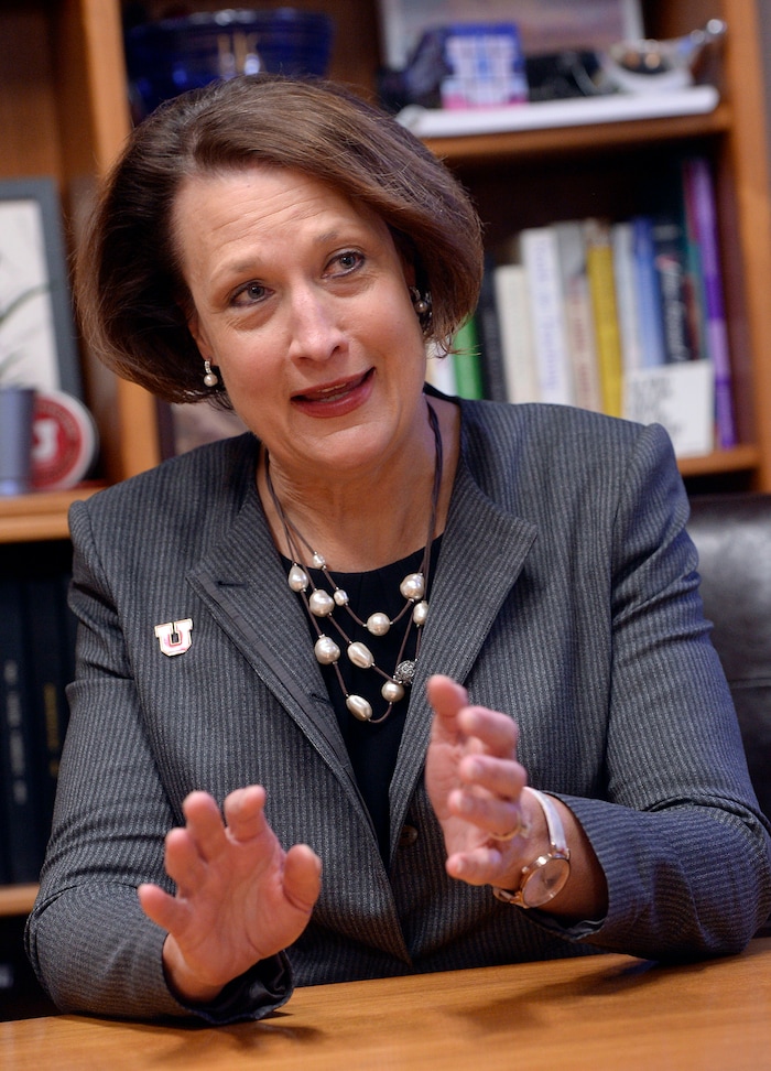 (Al Hartmann  |  The Salt Lake Tribune) 	
Ruth Watkins will succeed David Pershing this Spring as president of The University of Utah. 