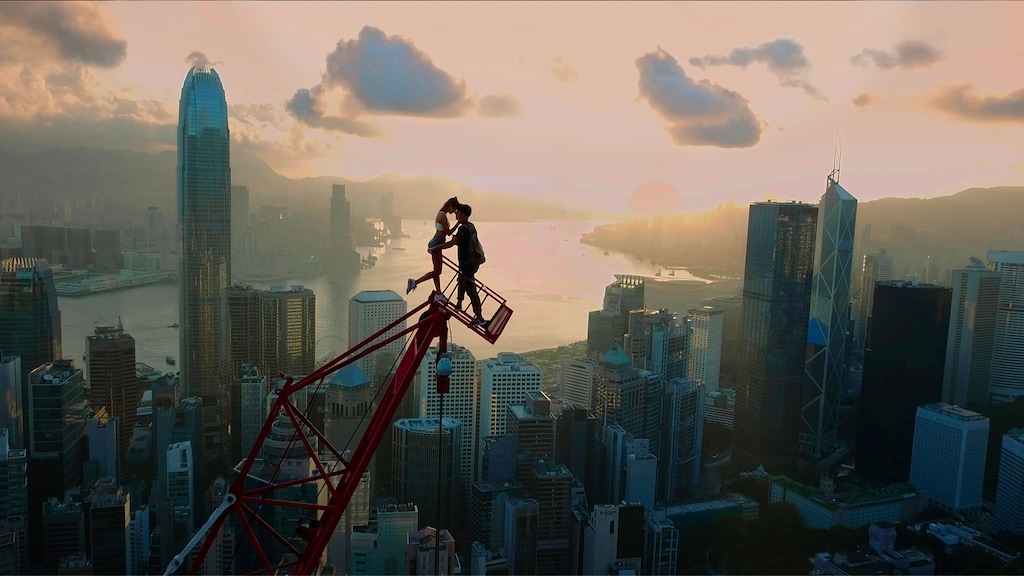 (Netflix) An acrobatic couple goes to great heights in a moment from director Jeff Zimbalist's documentary "Skywalkers: A Love Story," which will screen Wednesday, July 17, 2024, at Red Butte Garden Amphitheatre, as part of Sundance Institute's "Local Lens" series.