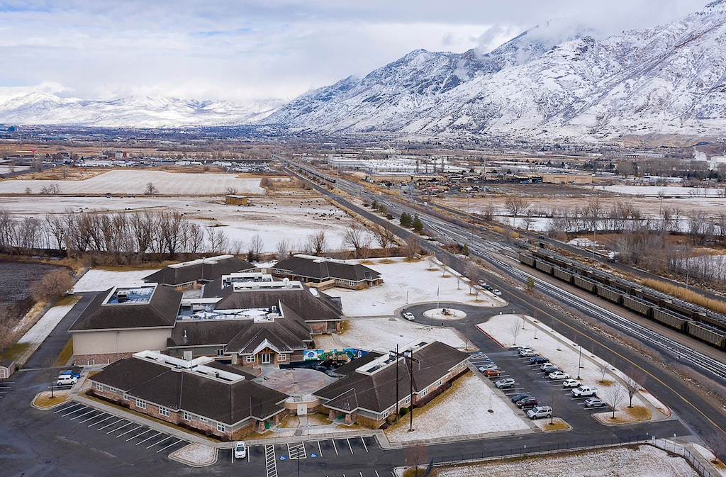 (Francisco Kjolseth | The Salt Lake Tribune) An aerial photo shows Provo Canyon School campus on Saturday, Jan. 30, 2021, in Springville, Utah. A Congressional investigation found that Universal Health Services, which runs Provo Canyon School, prioritizes profit over safety — leading to "routine harm" of children in its care. UHS "vehemently" disagreed with the Senate finance committee's findings.