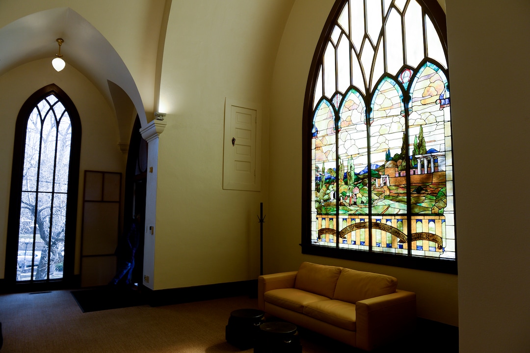 Leah Hogsten  |  The Salt Lake Tribune   The historic Danish Evangelical-Lutheran Church in The Avenues is for sale for $1.05 million. The 110-year-old former church has been renovated and has been used as office space for 30 years.The church property incudes a three bedroom residence.