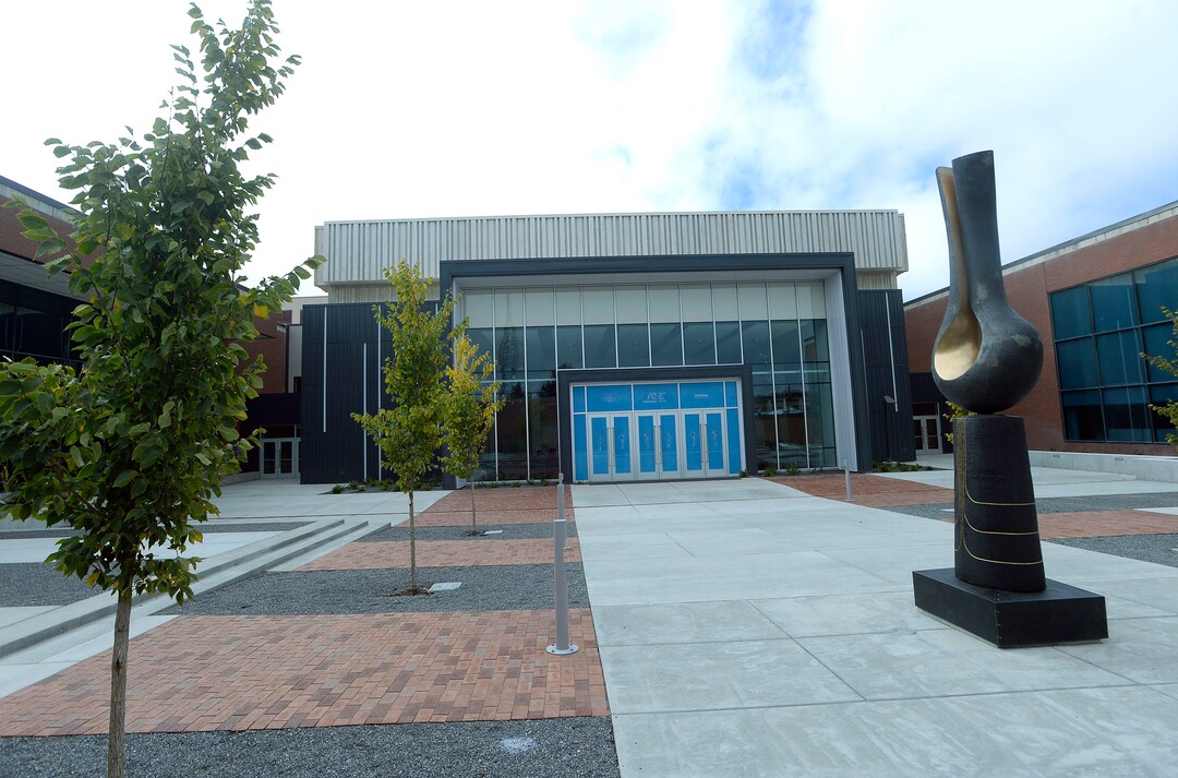 (Al Hartmann  |  The Salt Lake Tribune) 	Utah State University is getting ready to reopen the renovated Chase Fine Arts Center, an arts complex that includes the totally remodeled Daines Concert Hall.  The Ron and Janet Gibson Courtyard leads into the new Daines Concert Hall. 