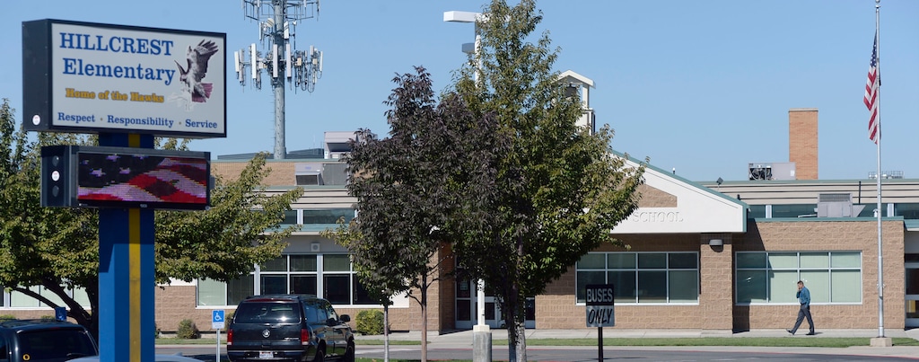(Al Hartmann  |  The Salt Lake Tribune) Hillcrest Elementary in Orem. Alpine School District is considering closing Hillcrest and Geneva elementary schools as part of a larger consolidation to address shrinking enrollment.