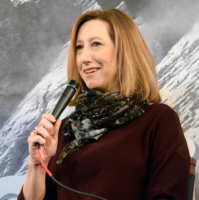 (Al Hartmann  |  Tribune file photo) Keri Putnam, executive director of the Sundance Institute, speaking at the opening press conference for the 2015 Sundance Film Festival at Park City's Egyptian Theatre, Thursday, Jan. 22, 2015.