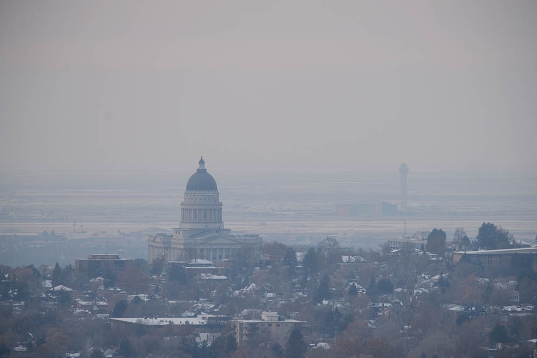 (Trent Nelson | The Salt Lake Tribune)  The capitol in Salt Lake City on a hazy day, Thursday Dec. 6, 2018.