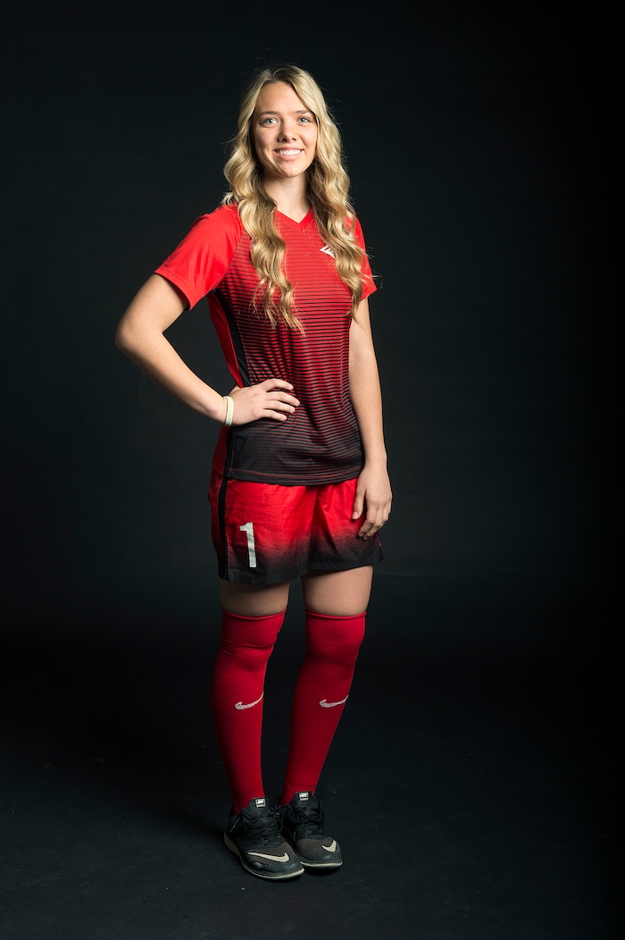 (Scott Sommerdorf   |  The Salt Lake Tribune)   Kayla Thompson of Maple Mountain, Friday, December 8, 2017.  