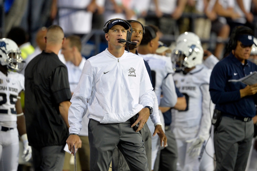 Chris Detrick  |  The Salt Lake Tribune
Utah State Aggies coach Matt Wells has helped guide the Aggies to six bowl games in the last seven years.