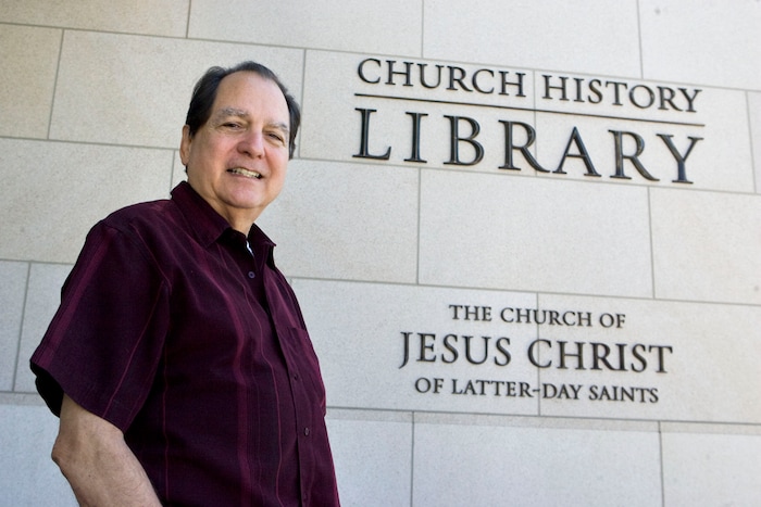 (Tribune file photo)  D. Michael Quinn at the LDS Church History Library on Aug. 9, 2013. Quinn's new book about Mormon church finances has just been released.