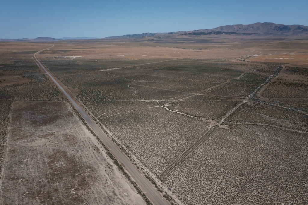 (Bethany Baker  |  The Salt Lake Tribune) A road runs through the Hansey Valley where the proposed Stratos Project would be located near Snowville on Monday, July 13, 2026.