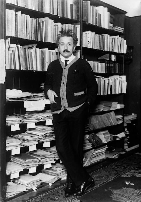 General Photographic Agency  |  Getty ImagesAlbert Einstein at home, circa 1925.