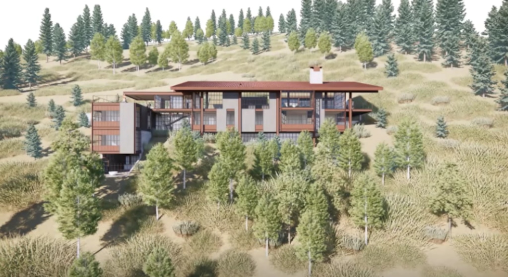 (Park City Municipal) A rendering of the proposed home on Treasure Hill.