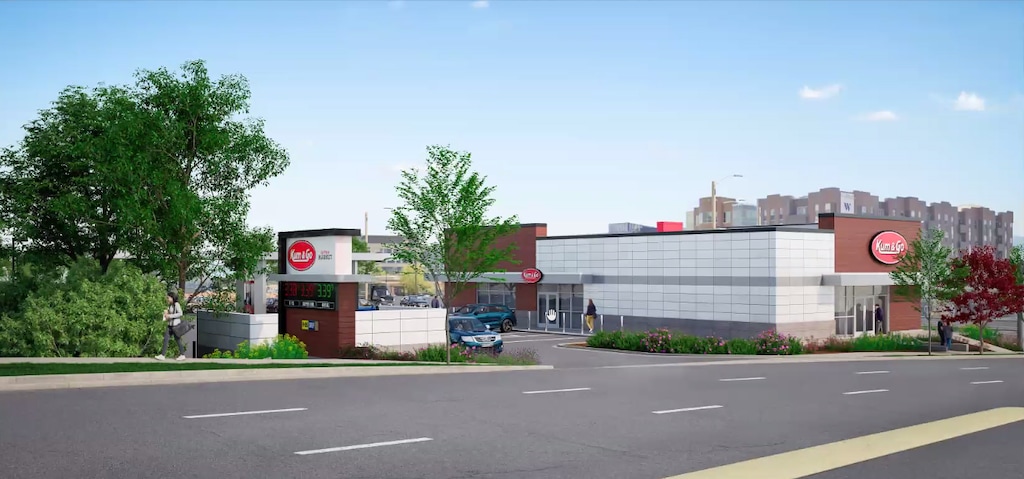 (Galloway & Company) A rendition of the north entrance of a new Kum & Go convenience store and fueling station to be located at the busy corner of 2100 South and 1300 East in Salt Lake City, as seen from 2100 South. Maverik is buying Kum & Go. Plans for the Sugar House store are in question.