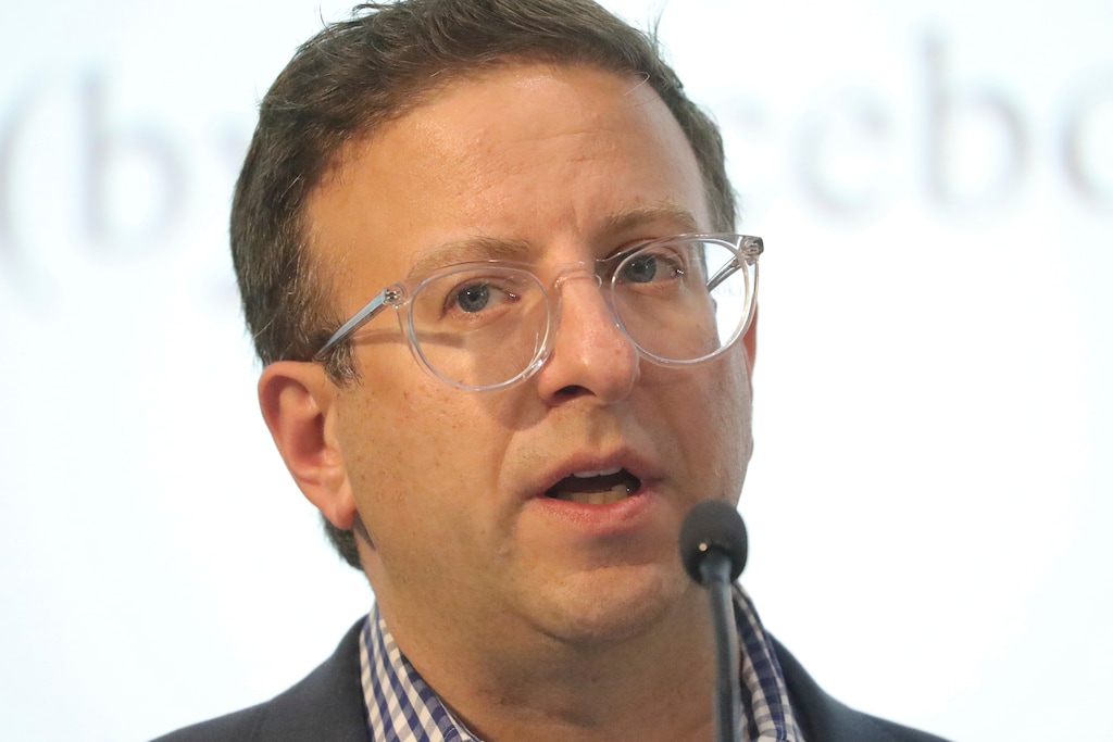 (Rick Bowmer | AP) Facebook's director of governance and strategic initiatives Andy Pergam talks during a University of Utah speech Friday, Oct. 18, 2019, in Salt Lake City. Pergam says a new quasi-independent oversight board will soon be weighing decisions on some of the most difficult questions on what material belongs on the platform in a "very public way."