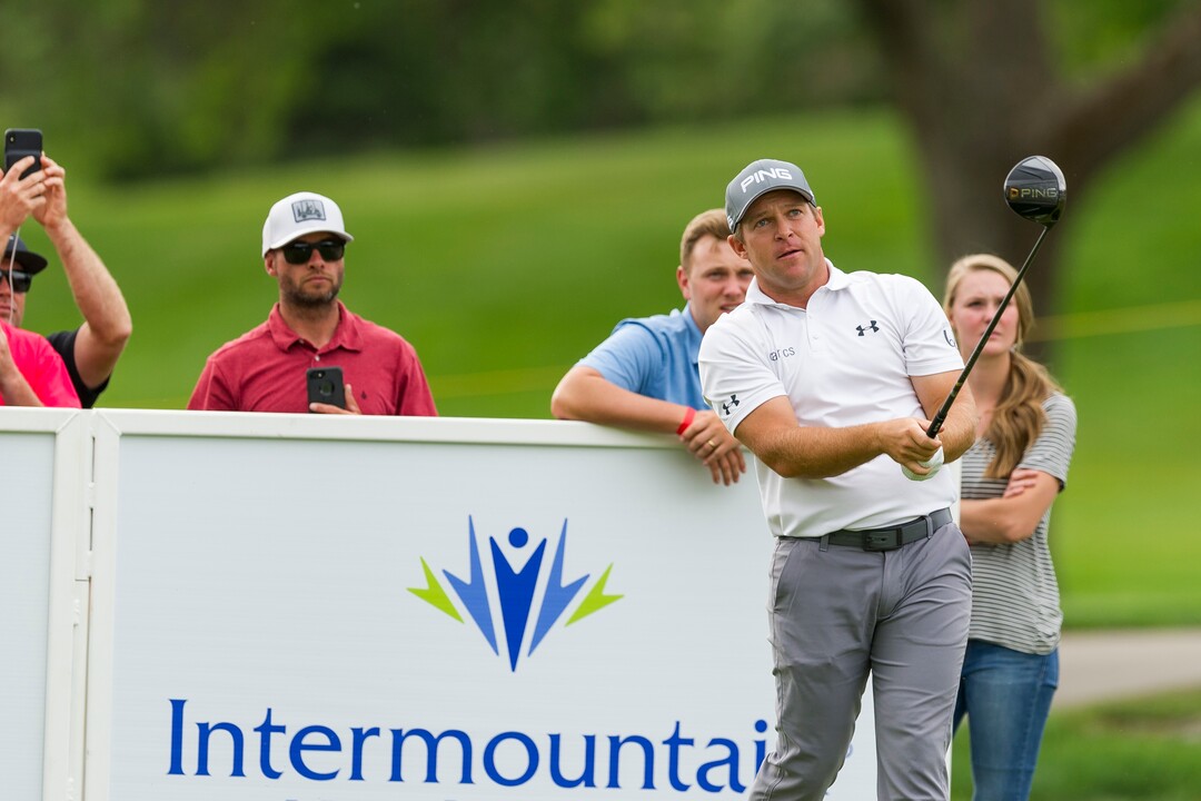 (Alex Gallivan  |  Special to the Tribune) Daniel Summerhays finished 6th during the final round of the Utah Championship on Sunday at Oakridge Country Club in Farmington