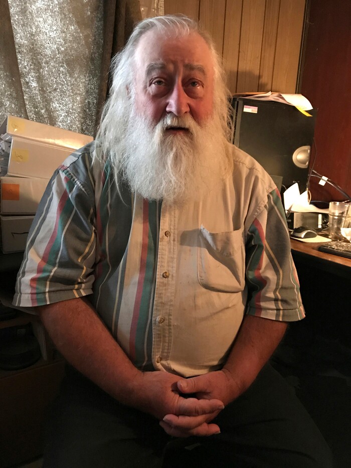 In this April 24, 2017, photo, Walter Wenger talks to a reporter at his home in Canastota, N.Y., about his severely disabled son, Steven, who was twice infested with maggots near his breathing tube while living in a state group home. The Associated Press obtained a confidential report on the state investigation that determined the 2016 infestations at the group home in Rome, N.Y., were the result of neglect by caregivers. In most states, details of abuse and neglect investigations in state-regulated institutions for the disabled are almost never made public. (AP Photo/David Klepper)