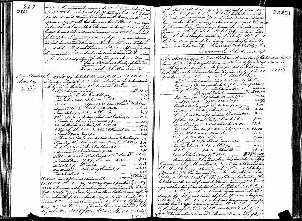 (Photo courtesy of Massachusetts Probate Records and ancestry.com via AP) This undated public document from Massachusetts probate records provided by ancestry.com, shows a portion of Paul Revere's will.