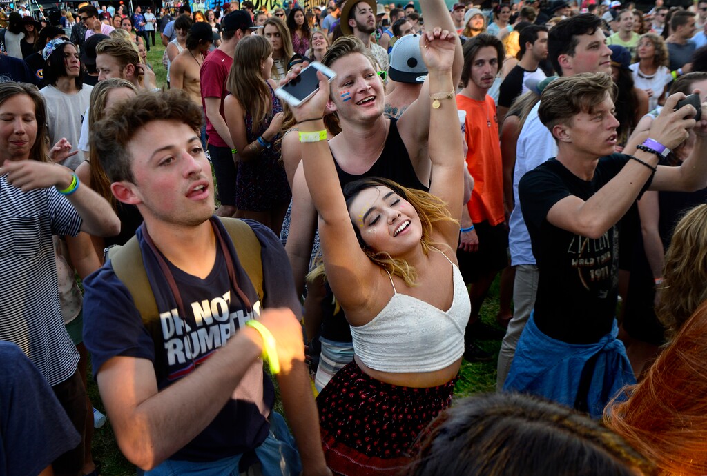 (Scott Sommerdorf  | Tribune file photo)  The crowd dances at Bonanza Campout at Rivers Edge Resort near Park City in 2016.