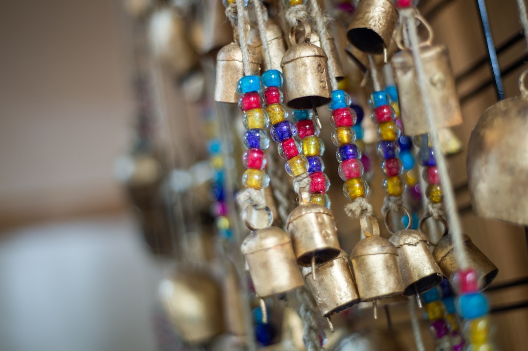(Rachel Molenda  |  The Salt Lake Tribune) Sets of bells for sale at the Salt Lake Greek Festival on Saturday, Sept. 8, 2018.