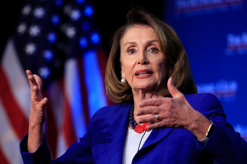 (Manuel Balce Ceneta  |  AP Photo)  House Speaker Nancy Pelosi of Calif., speaks at an Economic Club of Washington luncheon gathering in Washington, Friday, March 8, 2019.