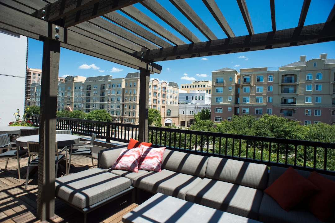 (Rick Egan  |  The Salt Lake Tribune)        Roof top deck at Alta Gateway Station located at 505 West 100 South, is the first LEED Platinum certification for a multifamily apartment building in Utah. Wednesday, June 20, 2018.