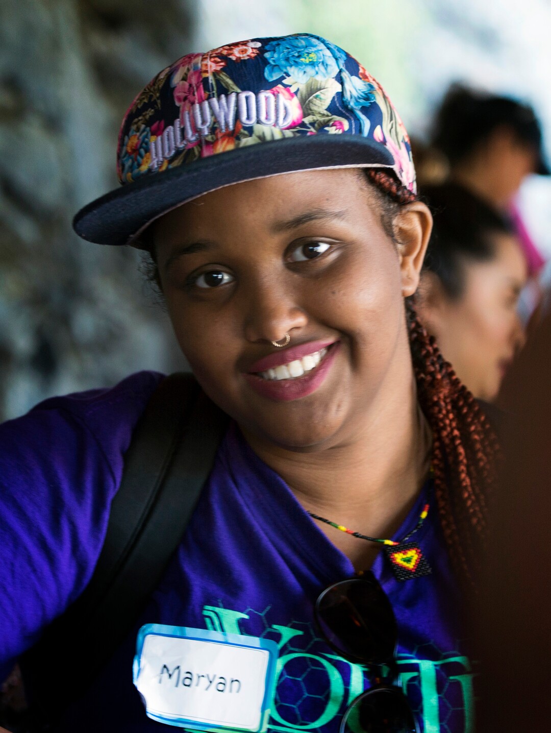 (Rick Egan  |  The Salt Lake Tribune)  Maryan smiles after making it to the top, for the tour of Timpanogos Cave with the YouthWorks program, Thursday, Aug. 3, 2017.