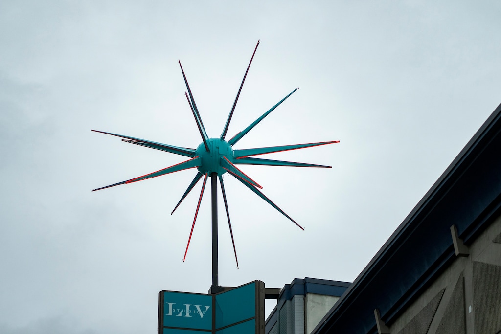 (Rick Egan | The Salt Lake Tribune) Historic Rotosphere sign on the site of the old Granite Furniture building in Sugar House, Monday, Feb. 9, 2026.
