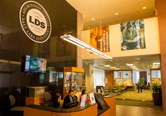 (Rick Egan  |  The Salt Lake Tribune)      The name of the LDS Business College will soon be changed to Ensign College. Tuesday, Feb. 25, 2020.