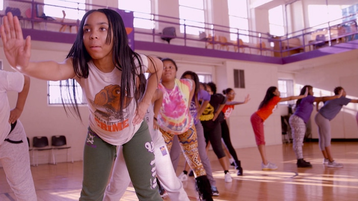 ( Courtesy Fox Searchlight Pictures, via AP) Tayla Solomon (front left) and the Lethal Ladies of BLSYW rehearse a step routine, in a scene from the documentary, "Step."