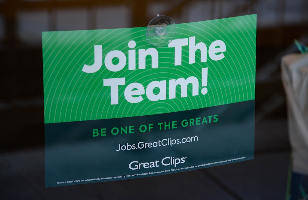 (Francisco Kjolseth  |  Salt Lake Tribune file photo) Help wanted signs from around the Salt Lake Valley on Friday, July 17, 2020.