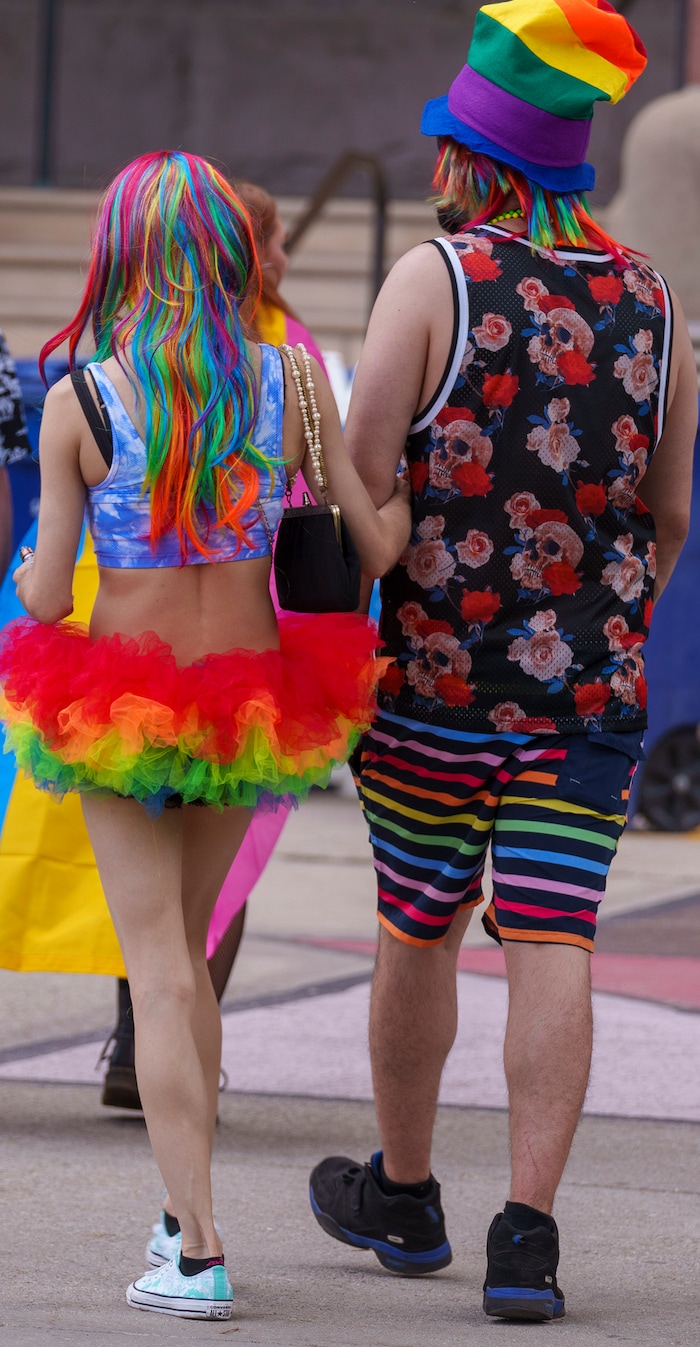 (Leah Hogsten | The Salt Lake Tribune)  durint the Utah Pride Festival at Washington Square, Saturday, June 4, 2022. 