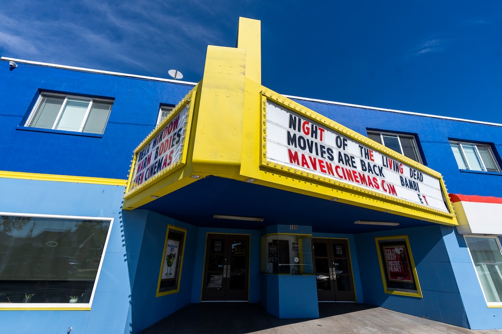 (Rick Egan | The Salt Lake Tribune) Maven Cinemas, on Main Street in American Fork, on Tuesday, Oct. 10, 2023. Maven Cinemas announced on July 12, 2024, that it will be closing permanently.