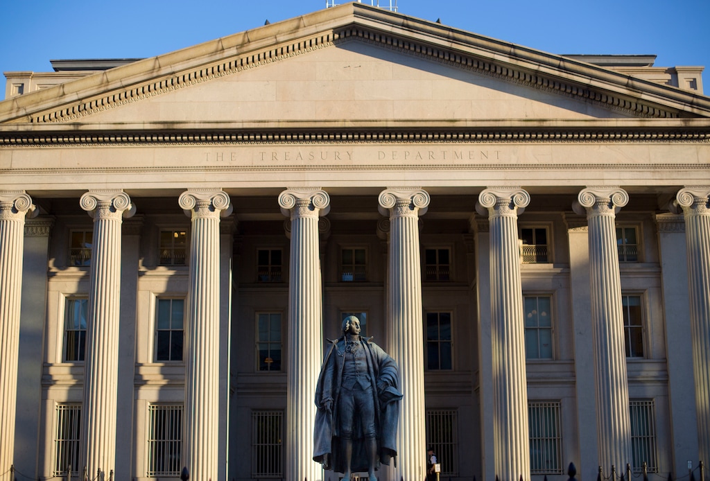 (AP Photo | Pablo Martinez Monsivais) This Thursday, June 8, 2017, photo shows the U.S. Treasury Department building in Washington.